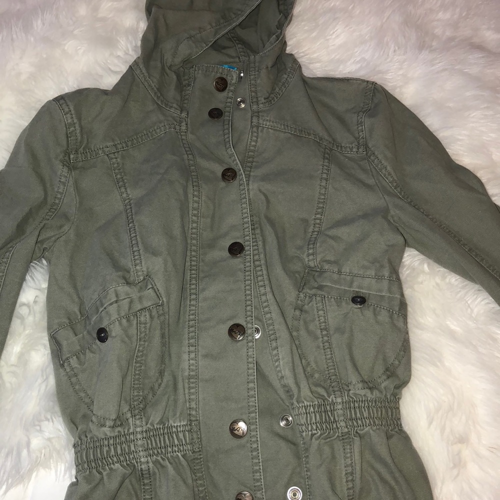 Green Jean jacket
